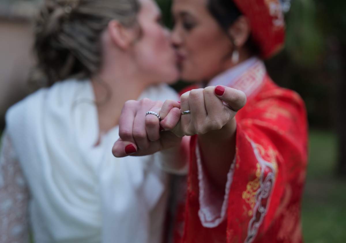 photographede 2 femmes mariage drome