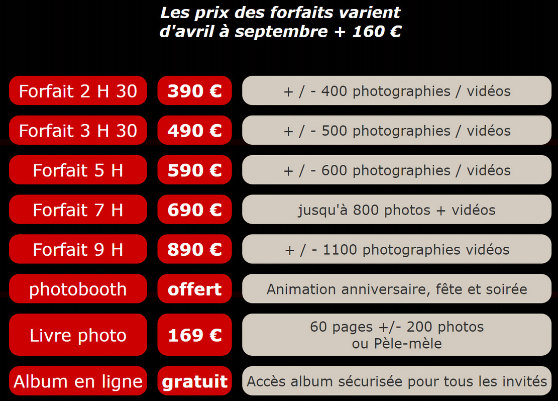 prix photographe de mariage Lyon