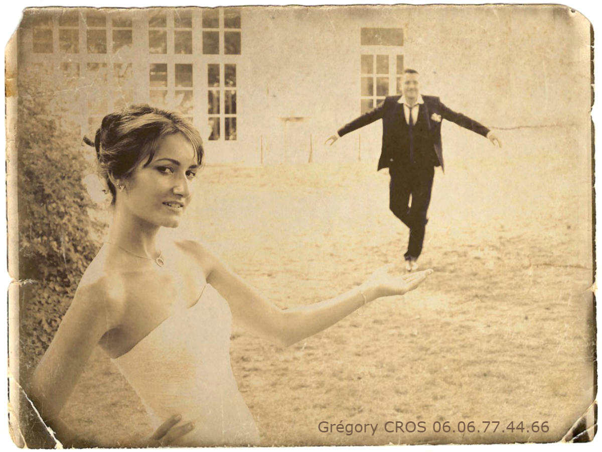 photo mariage retro