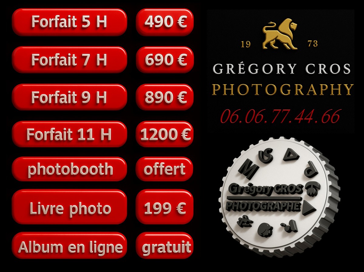 rhone prix forfaits photographe lyon